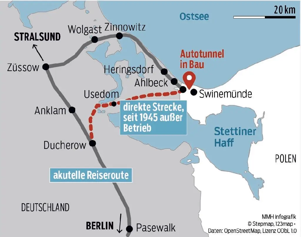 Mit der Bahn nach Usedom