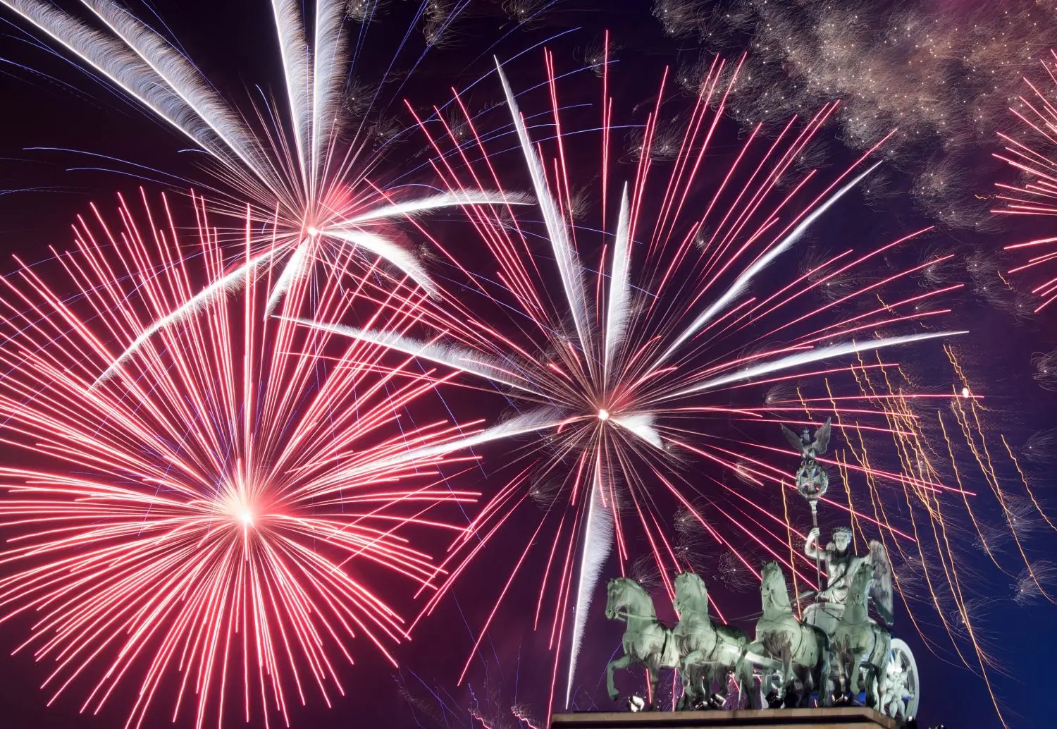 Silvester am Brandenburger Tor.