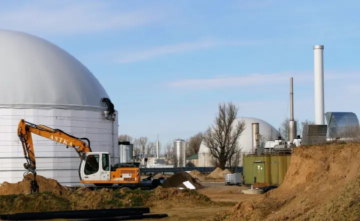 Teil des Energiewendelabors in Ketzin/Havel vor Inbetriebnahme