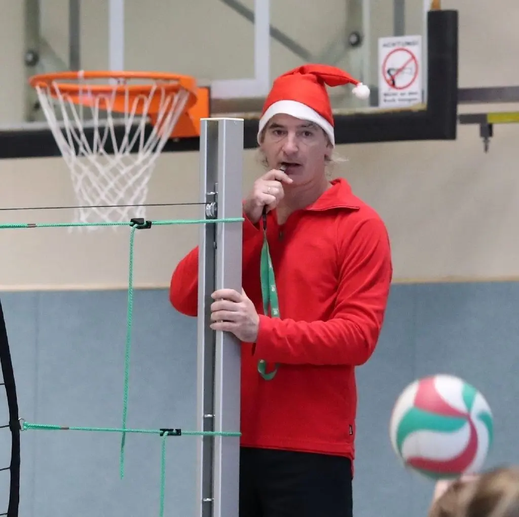 Schiri vom Dienst: Michael Dietrich als Referee