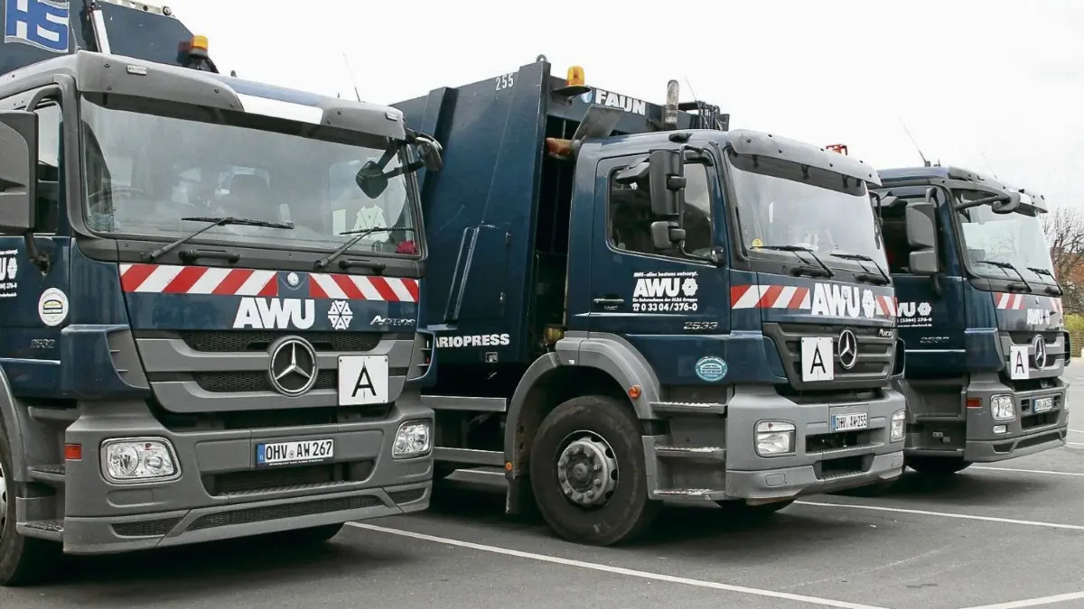 Die AWU ist in Oberhavel für die Müllentsorgung zuständig.
AWU Oberhavel Velten Abfallgebühren