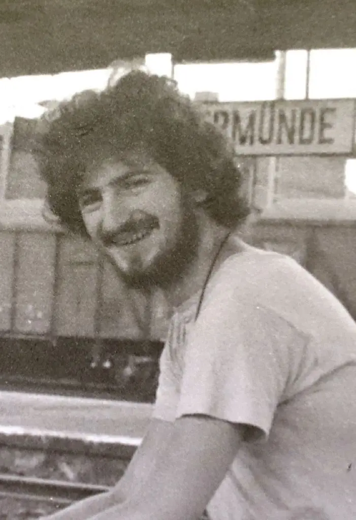 1989: Der 23-jährige Student auf der Fahrt nach Leipzig.