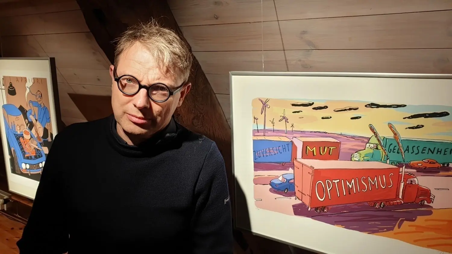 Unter dem Titel „Mixtape“ sind die Ausstellungsflächen in der Galerie Sonnensegel mit Werken von Thomas M. Müller bestückt.