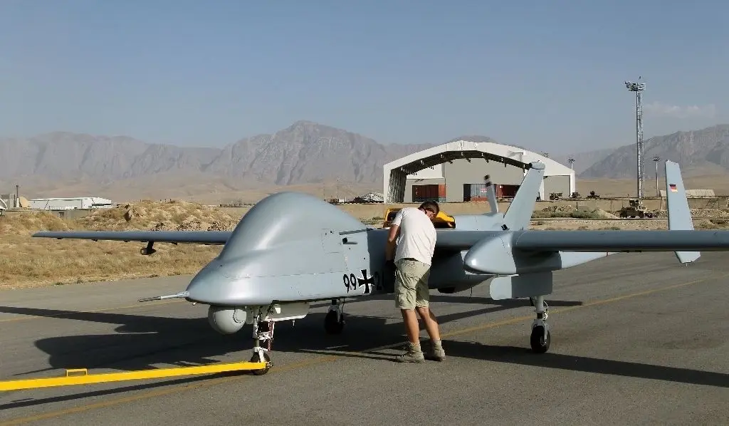 Die Heron1-Drohne ist unbewaffnet und dient – wie hier in Afghanistan – der Aufklärung.