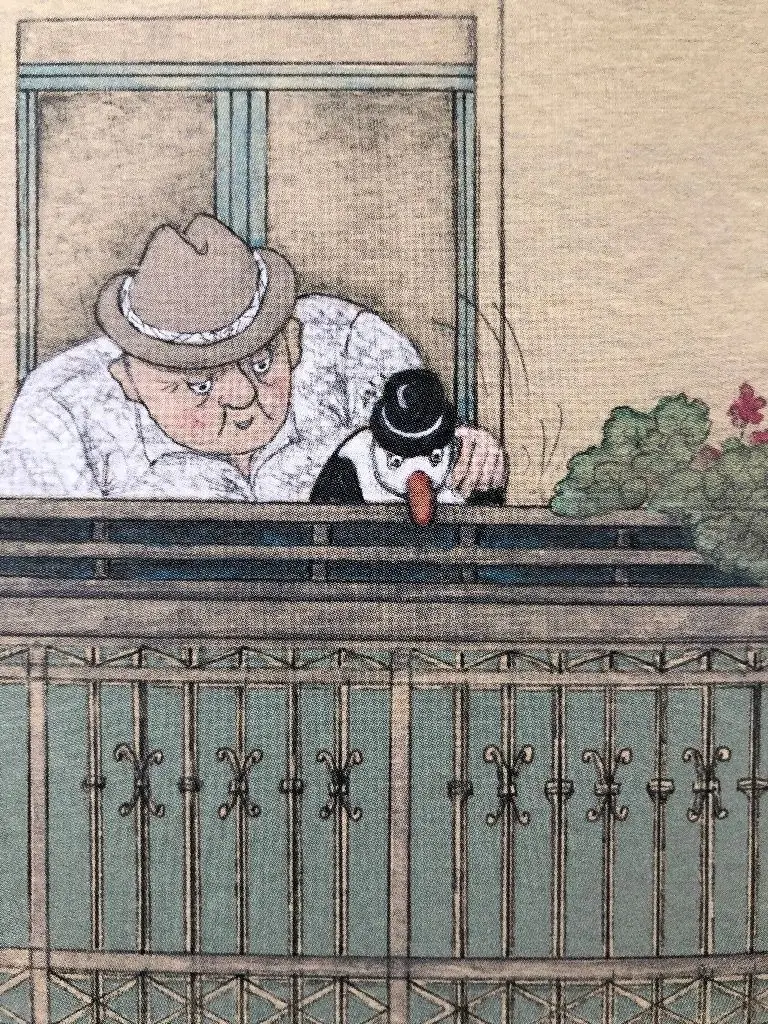 Sommer auf dem Balkon: Herr Kuckuck und sein Besuch.