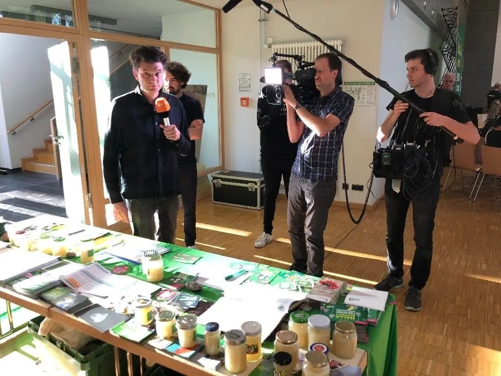 Das TV-Team der "Heute-Show" um Lutz von der Horst war in der Niederheide auf der Suche nach Motiven. kw1933