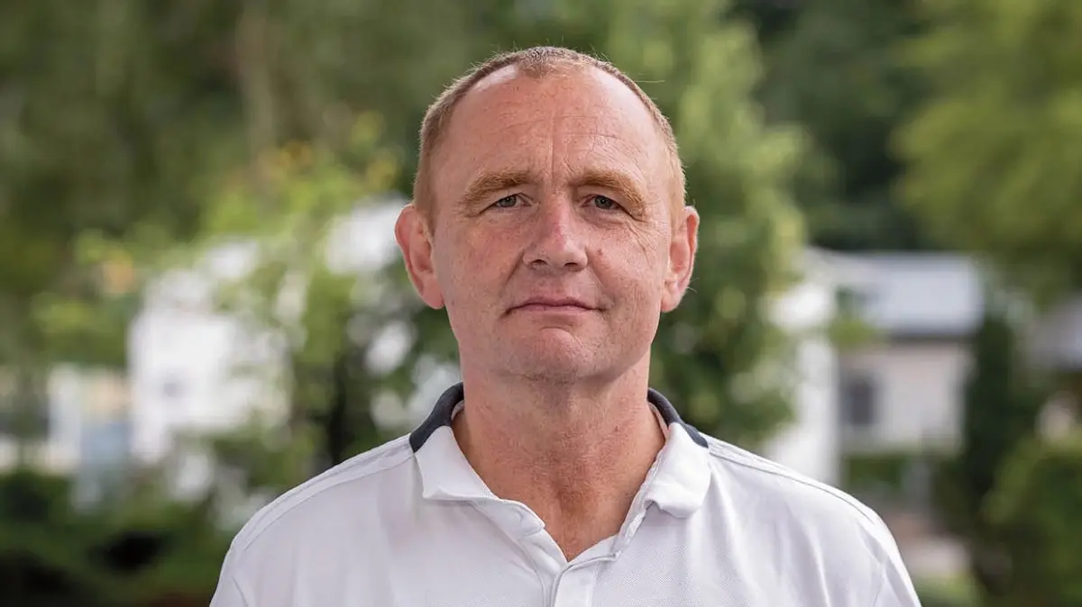 Sieht die CDU nicht in der Pflicht: Der Barnimer Kreisvorsitzende der CDU, Danko Jur.
Eberswalde, 31.07.2023: Preussen Eberswalde, Danko Jur, Vereinschef