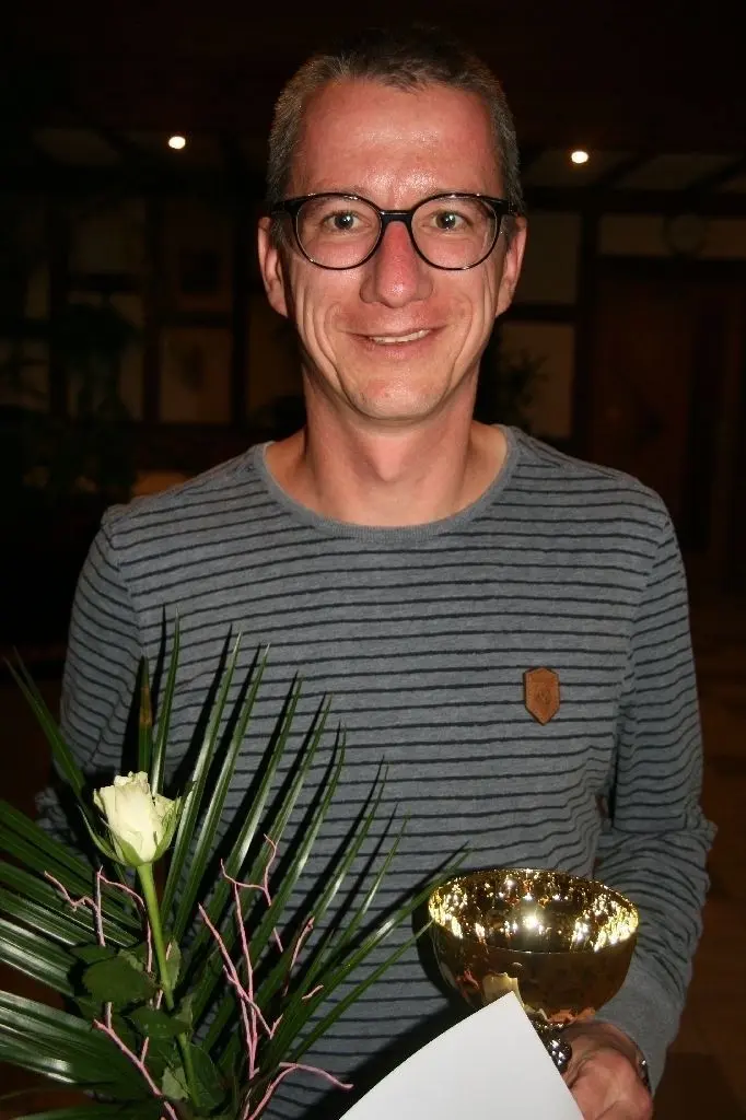 Freut sich: M-35-Sieger Christian Kiele (MSV Tripoint)