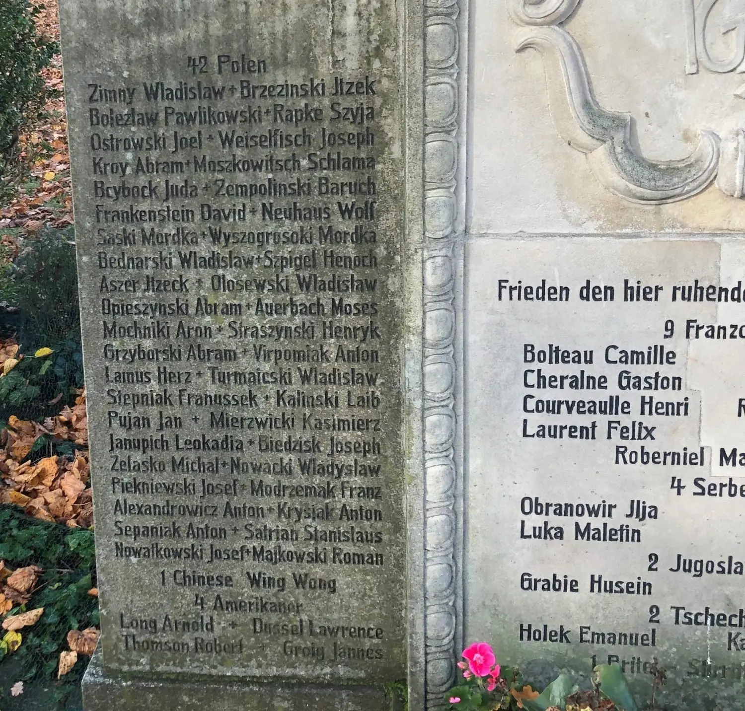 Geschichte Letzte Ruhestätte für Italiener, Franzosen, Amerikaner und