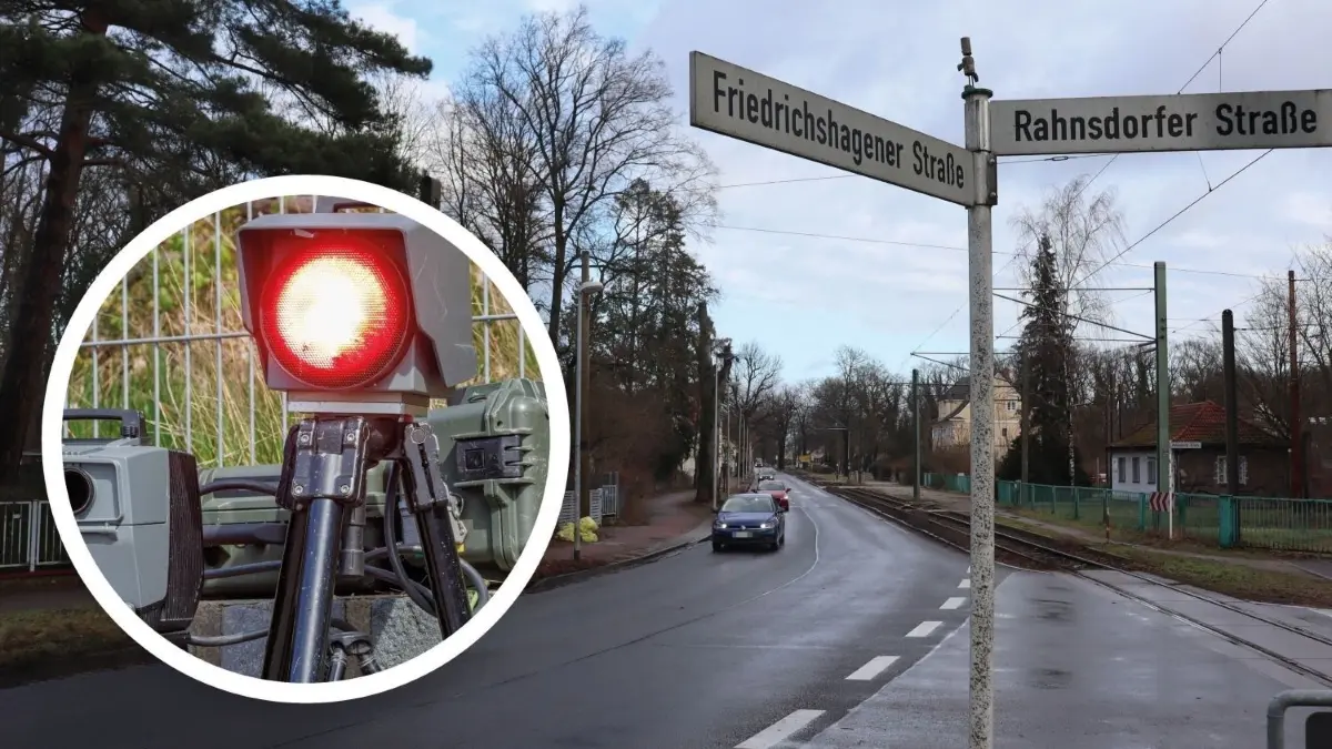 Die Friedrichshagener und Rahnsdorfer Straße in Schöneiche gelten als „Raserstrecken“. Stellt dort die Gemeinde bald einen Blitzer auf?
Überhöhte Geschwindigkeit in Schöneiche: Friedrichshagener und Rahnsdorfer Straße gelten als zwei der größten Problemfälle im Ort. Wird dort bald von der Gemeinde selbst geblitzt? © Foto: Thomas Berger