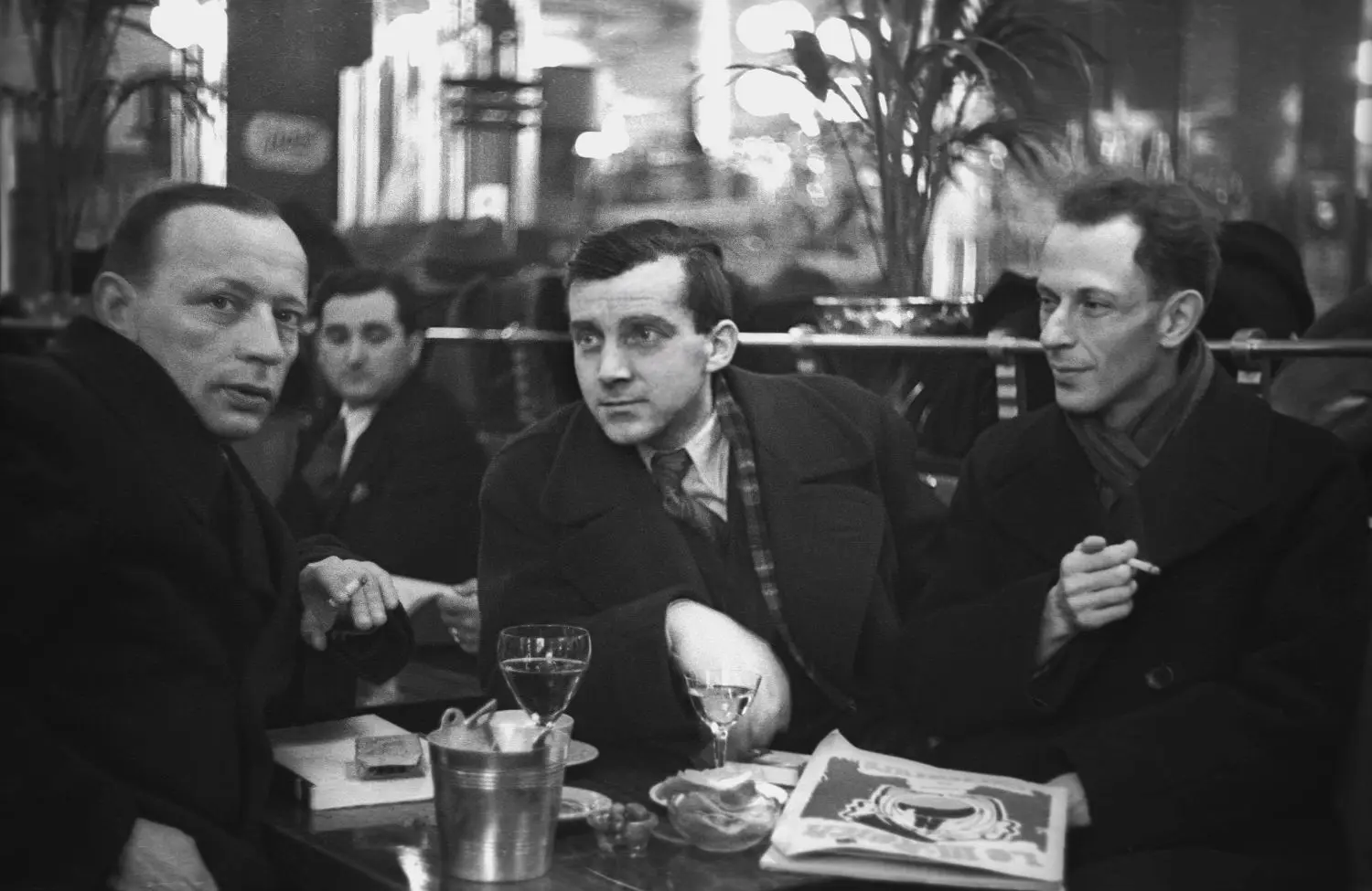 Ernst Johannsen, Bodo Uhse und Alfred Kantorowicz in Paris