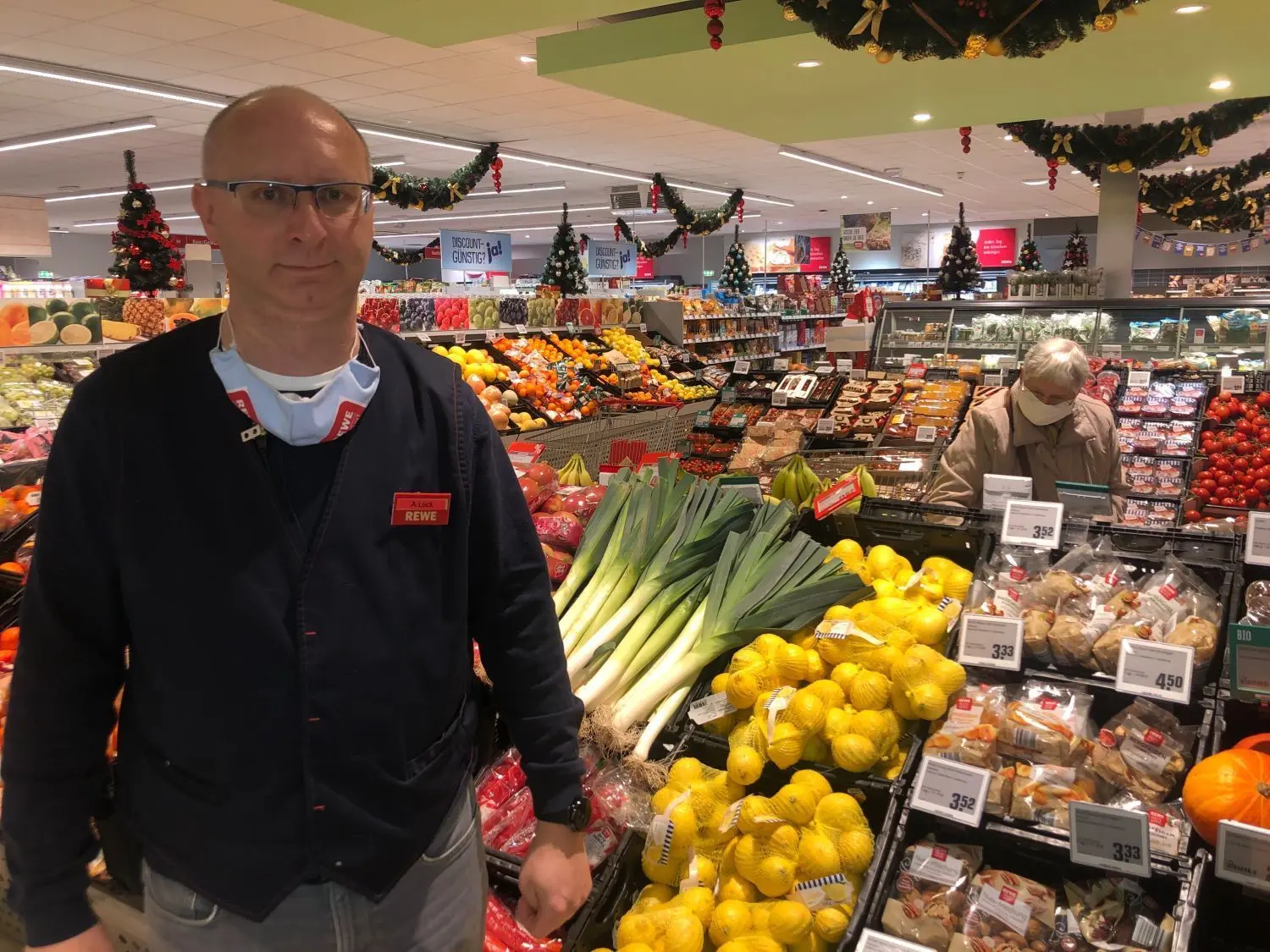 Andreas Lück betreibt den Rewe-Markt seit 2009.