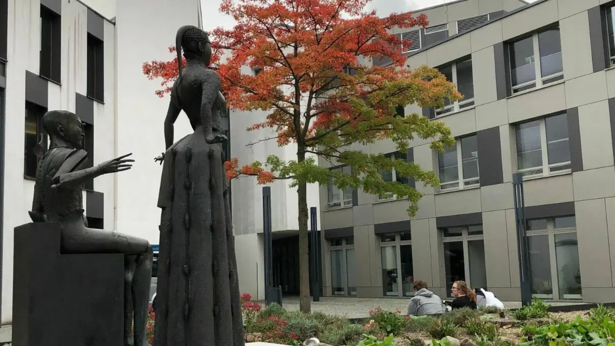 Das Paul-Wunderlich-Haus in Eberswalde. Hier sitzt die Verwaltung des Landkreis Barnim.
Paul-Wunderlich-Haus Eberswalde