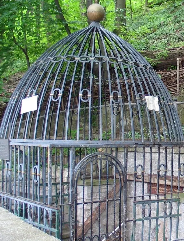 Versiegt: Liebesquelle in Woltersdorf.
