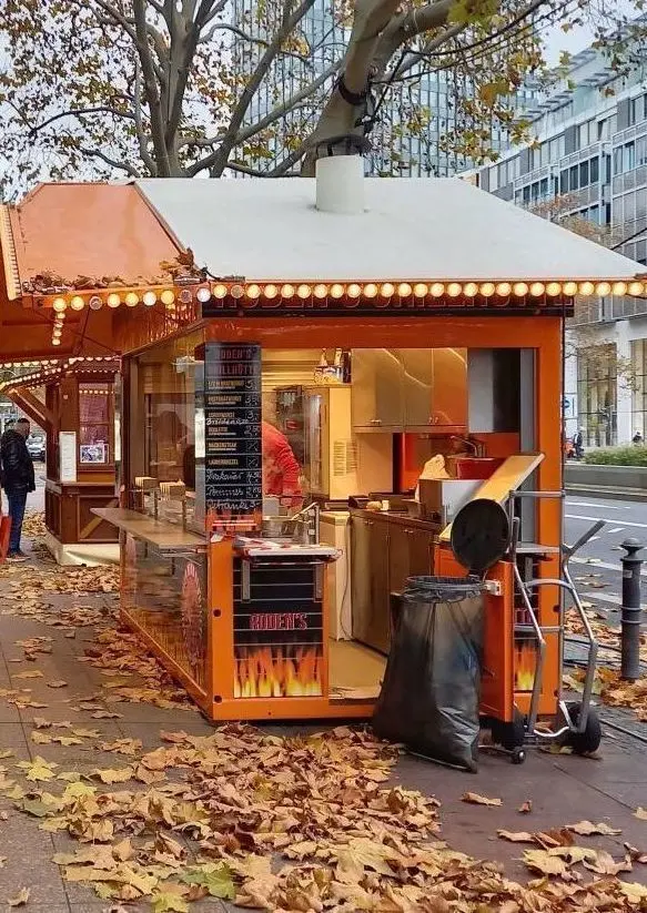 Auf dem Tauentzien und Kudamm in Berlin gibt es nun statt einem Weihnachtsmarkt dezentrale Buden.
