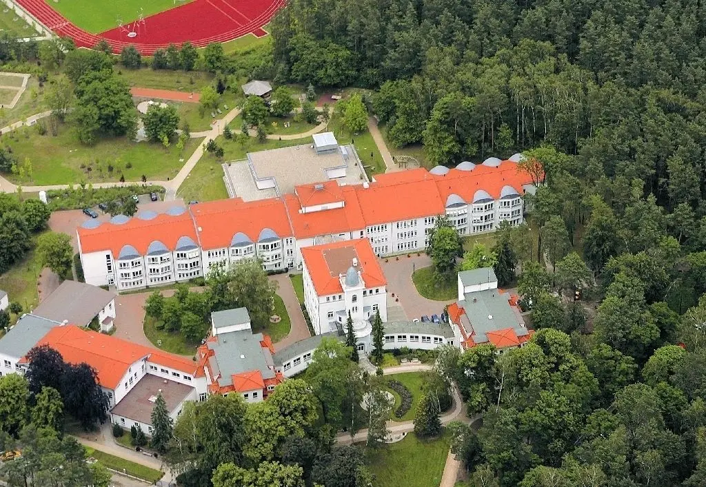 Die Asklepios Klinik Birkenwerder aus der Vogelperspektive
