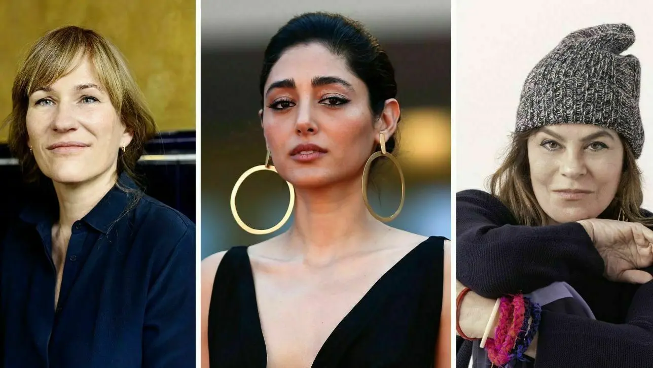 Valeska Grisebach, deutsche Regisseurin (l-r), Golshifteh Farahani (aus dem Iran stammende Schauspielerin), Francine Maisler, US-Castingagentin (Handout) gehören zu den Jurymitgliedern der Berlinale 2023.