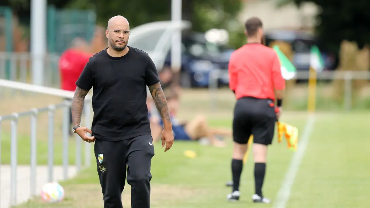 Geht in die Oberliga: Zepernicks Trainer Lucio Geral
Zepernick, 16.07.22, Testspiel SG Einheit Zepernick - TSG Einheit Bernau