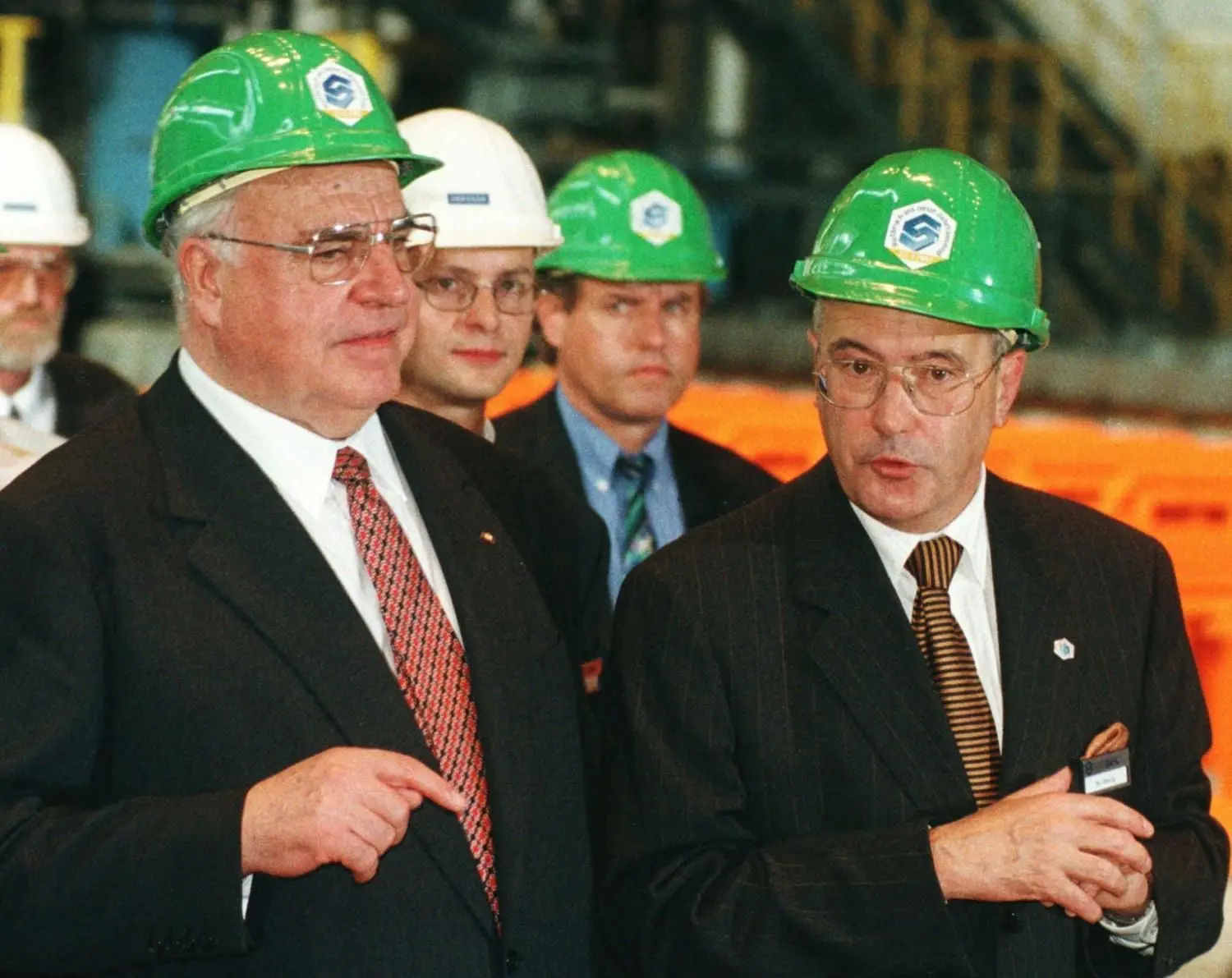 Karl Döring und Helmut Kohl (1997)
