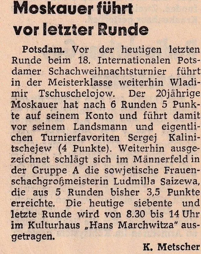 Bericht über Tschutschelow