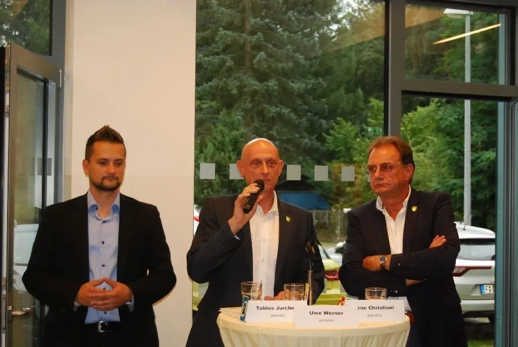 Kandidaten-Trio: Tobias Jurchen, Uwe Werner und Amtsinhaber Arne Christiani (alle parteilos)