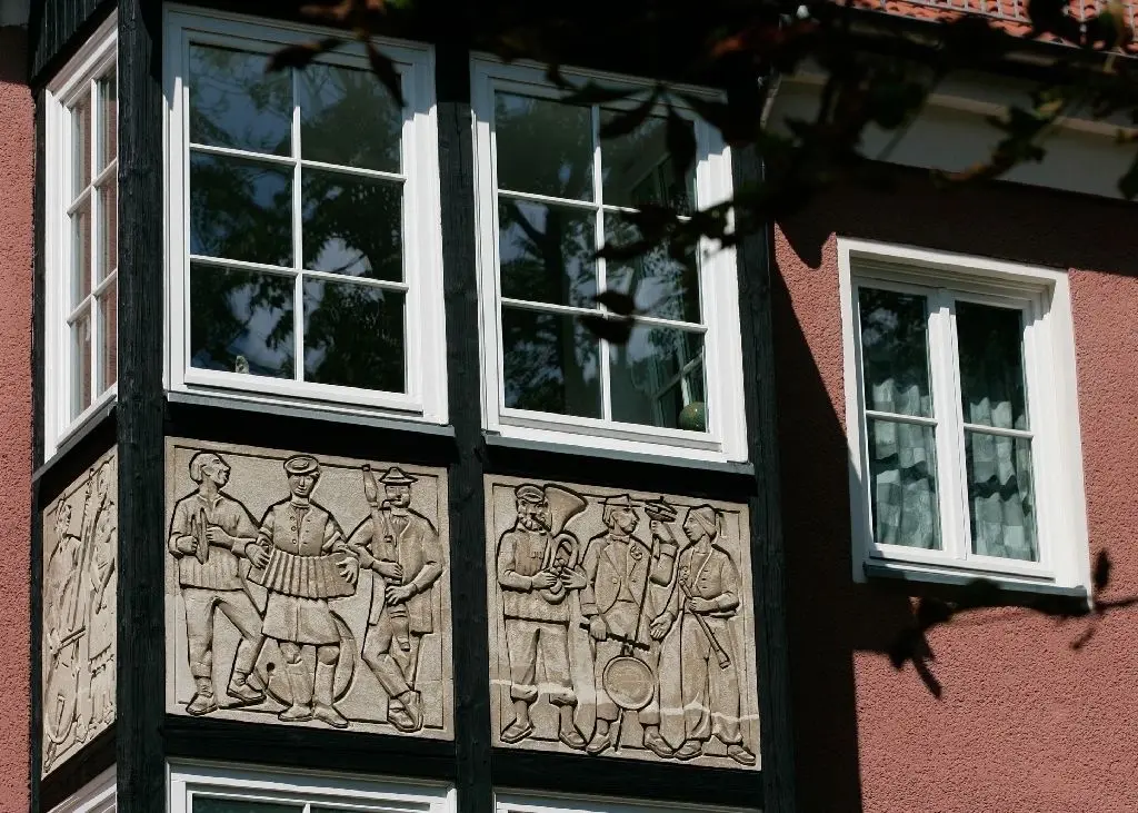 Wandbild Heine-Allee in Eisenhüttenstadt