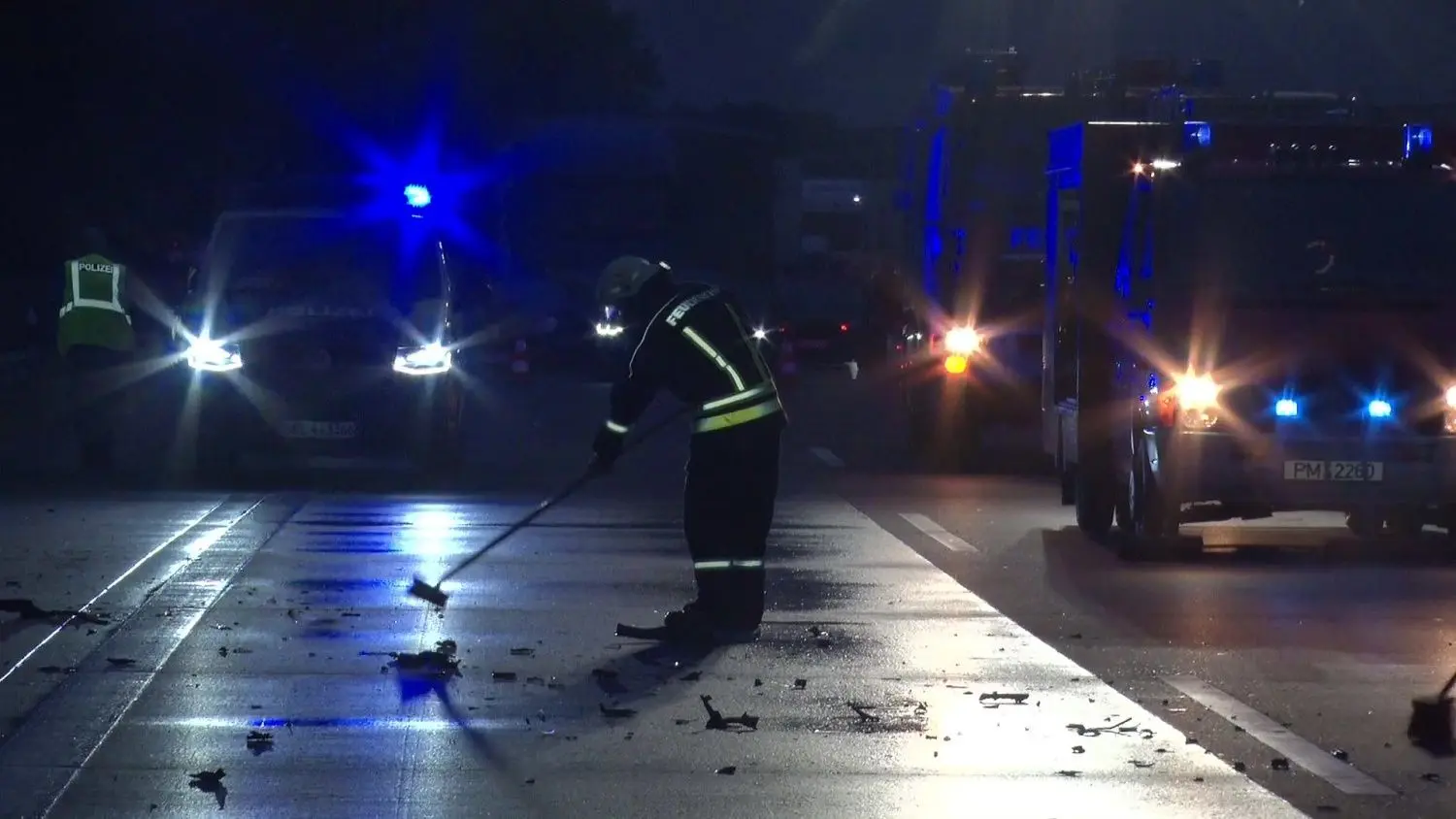 Unfall auf der A2 bei Ziesar
