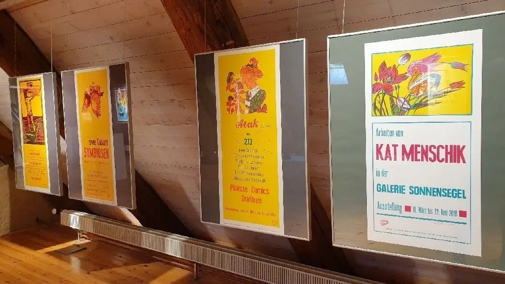 Einblick in die Jubiläumsausstellung "Plan P".