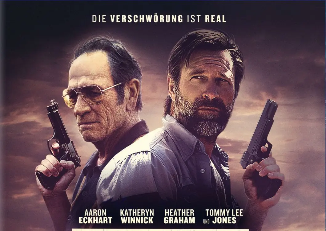 Wander. Aaron Eckhart und Tommy Lee Jones in einem Verschwörungs-Thriller.