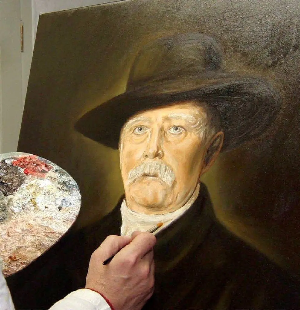2007 schuf der westhavelländische Maler Michael Student dieses Bildnis von Otto von Bismarck.