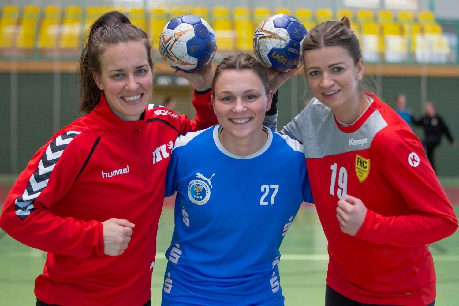 Anja Ziemer, Jessica Jander und Monika Odrowska (von links) werden in der neuen Saison nicht mehr für den Frankfurter Handballclub spielen. Die Gründe hierfür sind unterschiedlich.