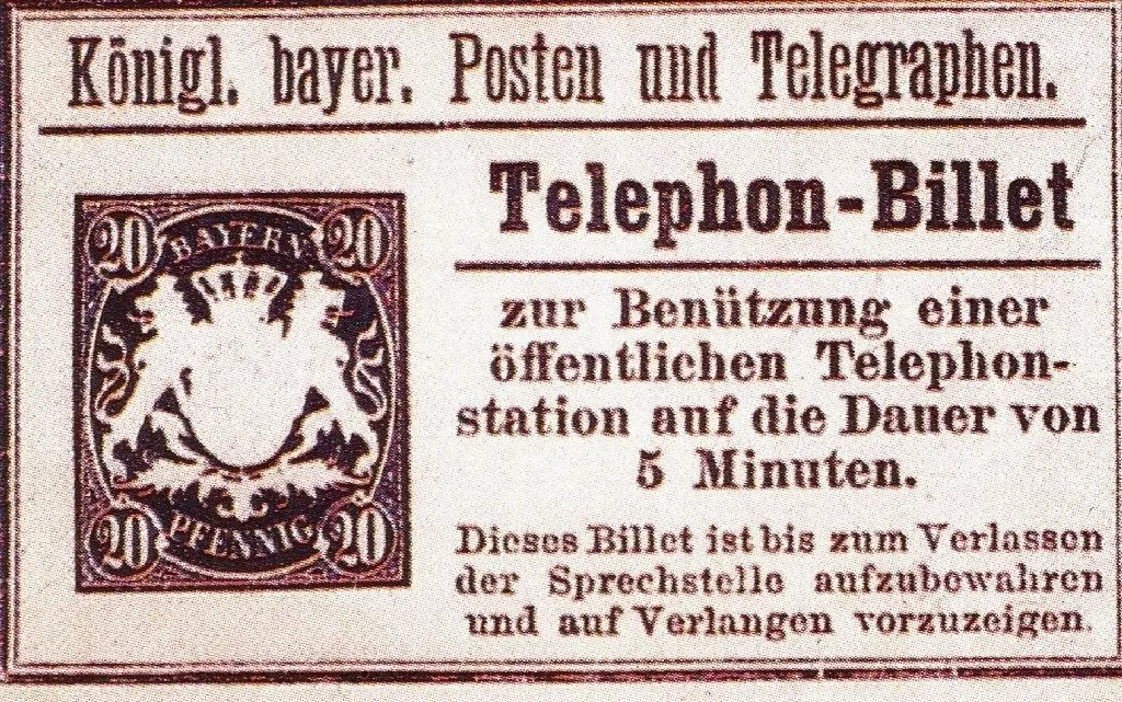 Dieses Telefon-Billett wurde 1981 zur Benutzung öffentlicher Fernsprecher ausgegeben und ist damit ein Vorläufermodell dr Telefonkarte.