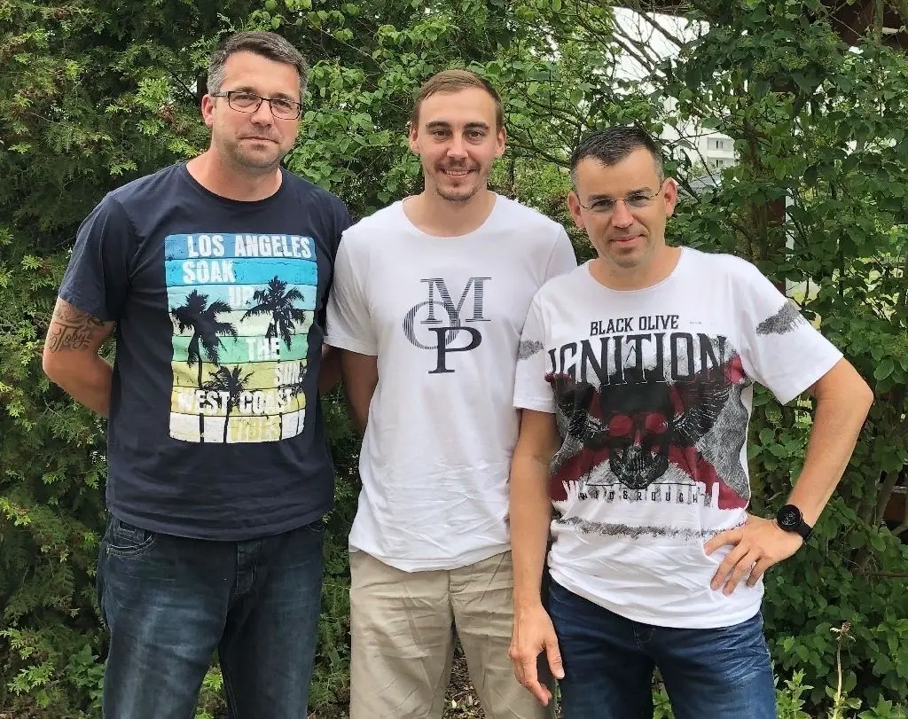 Die "Macher" des PCK-Hallenturniers: Ronny Syrbe (2. Vorsitzender), Patrick Salis und René Mallow (1. Vorsitzender/von links) haben die Fäden im KJSV Uckermark in der Hand.