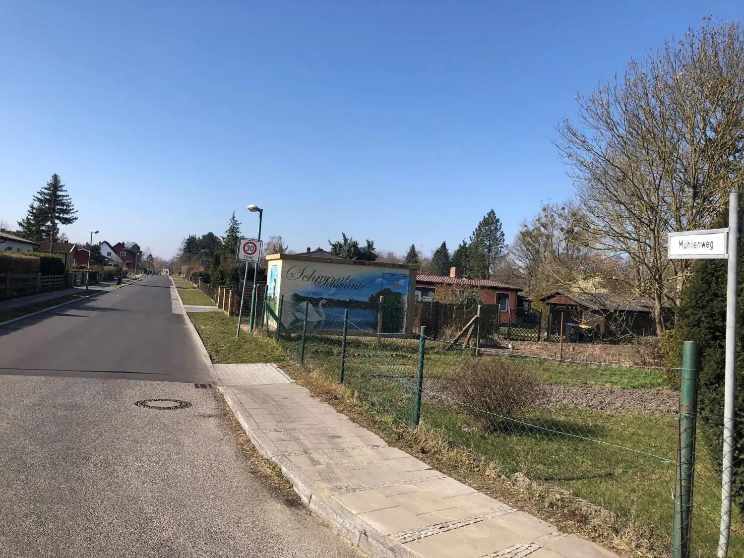 Der Mühlenweg in Schwante wurde komplett ausgebaut.