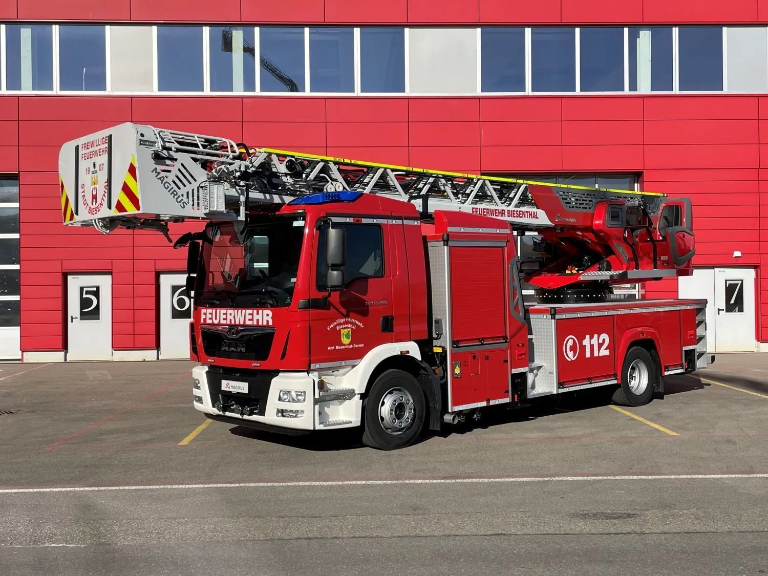 Auf dem neusten technischen Stand: Der Löschzug Biesenthal hat ein neues Feuerwehrfahrzeug bekommen.