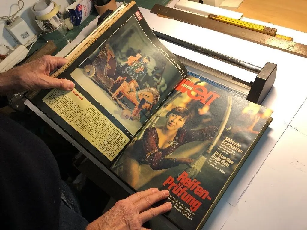 Volkmar Billebs Werkbuch mit Fotoreportagen (1974-1991) für die Illustrierte "Freie Welt".