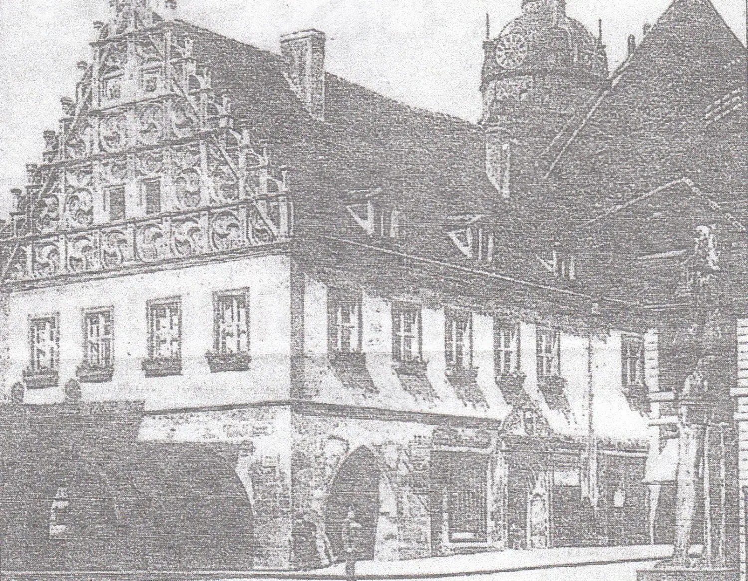 Das stattliche Kurfürstenhaus an der Ecke Haupt-/Steinstraße.