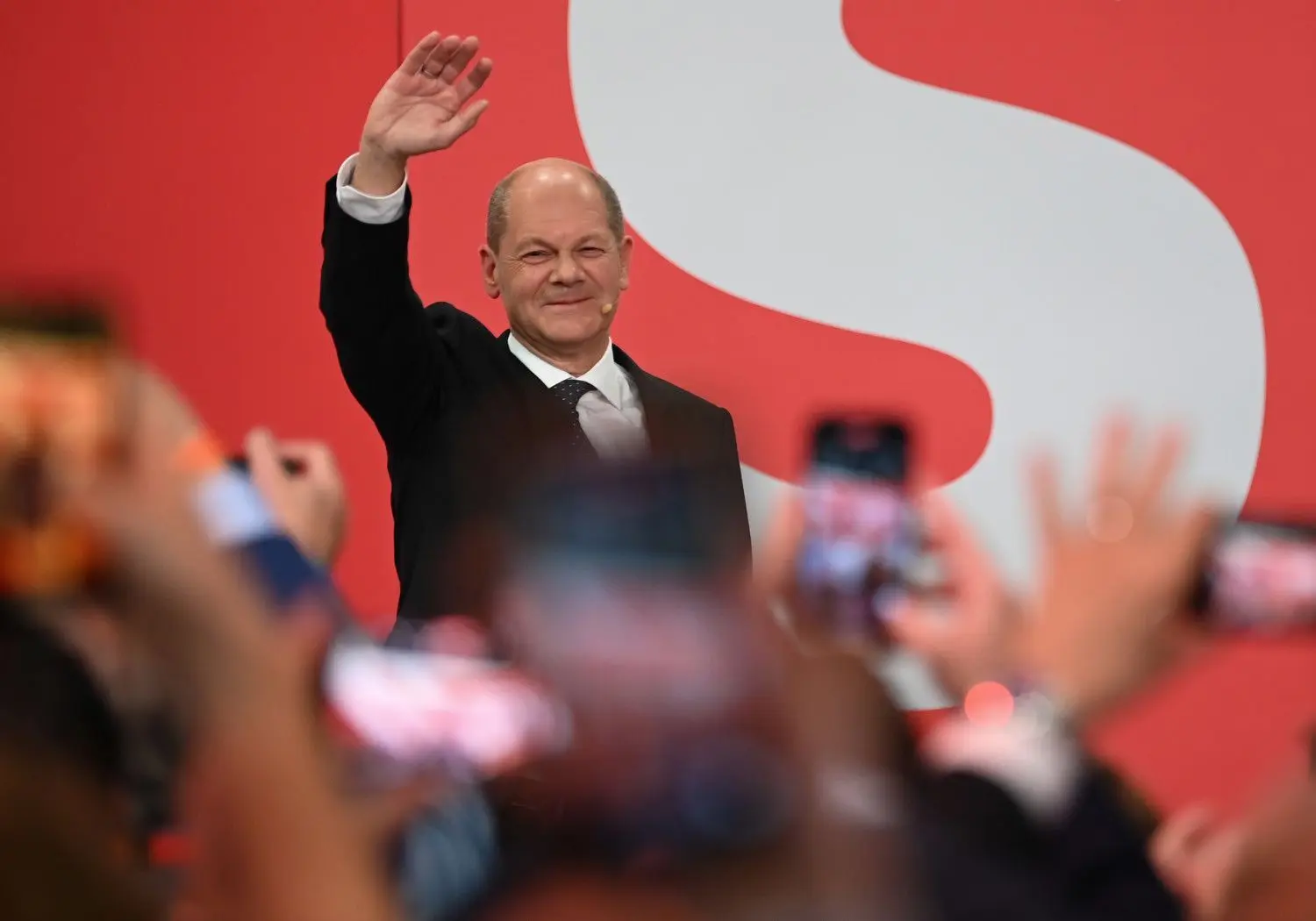 Umjubelt: SPD-Kanzlerkandidat Olaf Scholz.