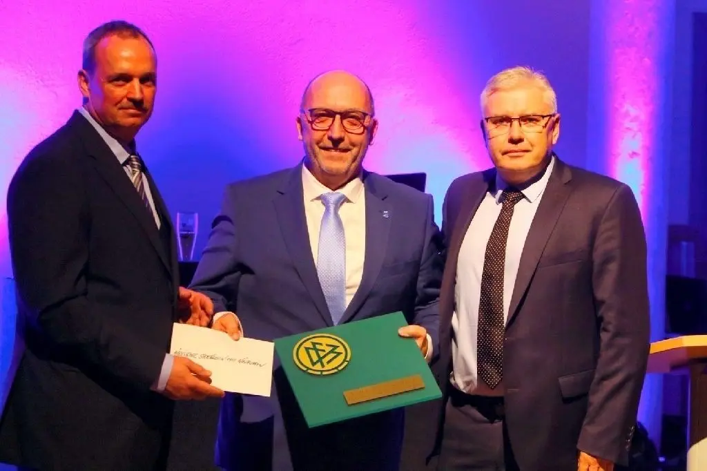 out-neuspo_191116 Gala10 MSV Neuruppin feiert 100. Geburtstag Gala in der Pfarrkirche Mike Schläger, Thomas Huch, Jens Kaden