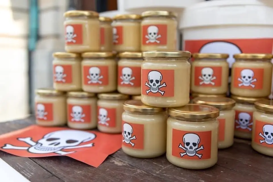 Aufrüttelnd: So protestierten die Imker in Berlin-Mitte.