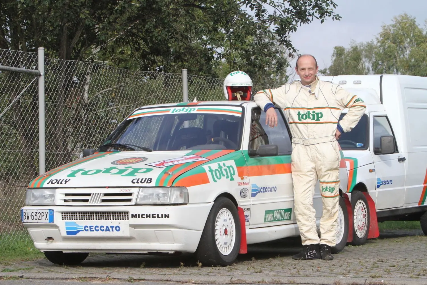 Thorsten Götz kam mit seinem Fiat Uno aus Saalfeld.