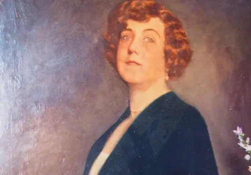 Madame Kitty: Dieses Ölgemälde von Nazi-Bordellbesitzerin Käthe Schmidt aus Berlin Charlottenburg ist heute verschollen. Die Autoren bitten um Hinweise.