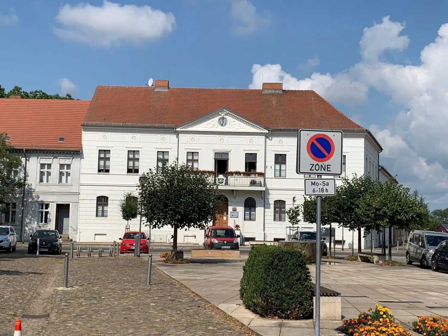 Blick auf den Marktplatz von Kremmen.