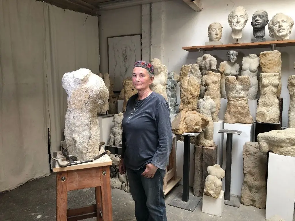 Marguerite Blume-Cárdenas in ihrem Atelier in Berlin