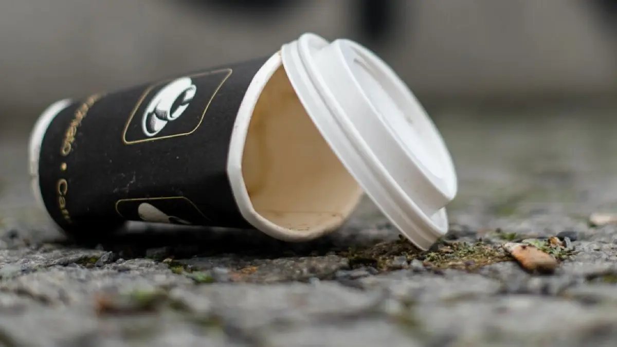 Mit einer Verpackungssteuer kämpft Tübingen gegen To-go-Müll.
ARCHIV - 06.02.2017, Berlin: Ein Einweg-Kaffeebecher liegt auf dem Boden. (zu dpa «To-go-Trend und die Folgen: Studie beleuchtet Müllproblem in Städten» vom 25.04.2018) Foto: Sebastian Gollnow/dpa +++ dpa-Bildfunk +++