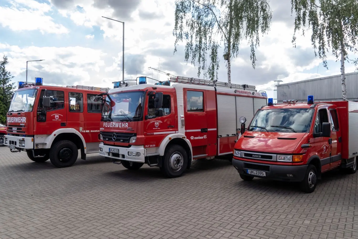 Die drei ausgemusterten Einsatzfahrzeuge bleiben im Dienst, sie wechseln in die Ortswehren.