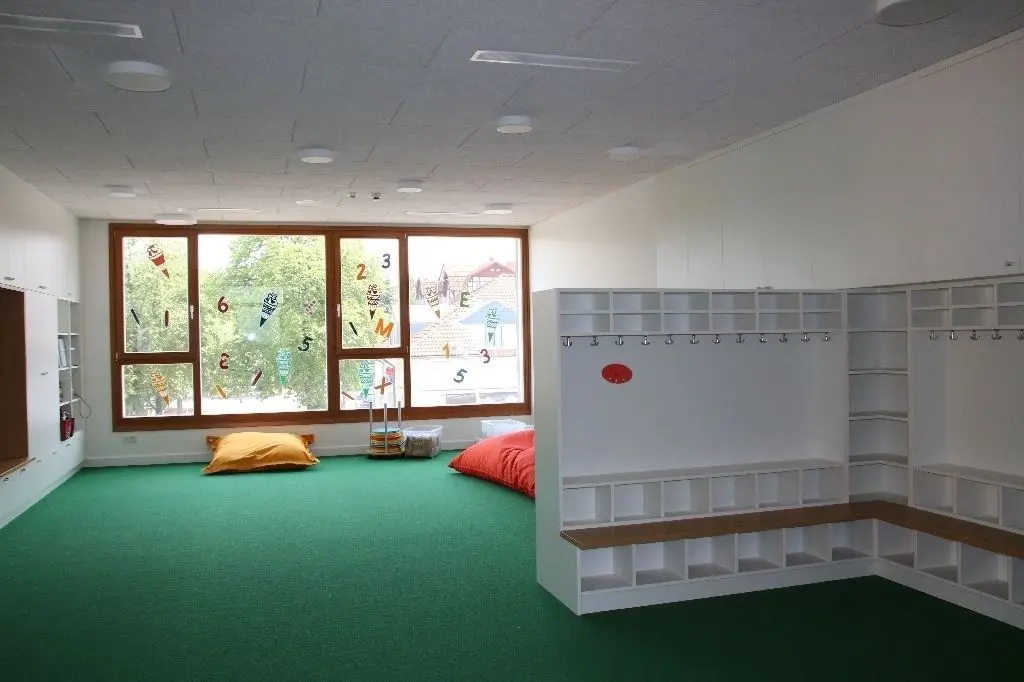 Einer der neuen Gruppenräume im Gebäude der Dallgower Grundschule.