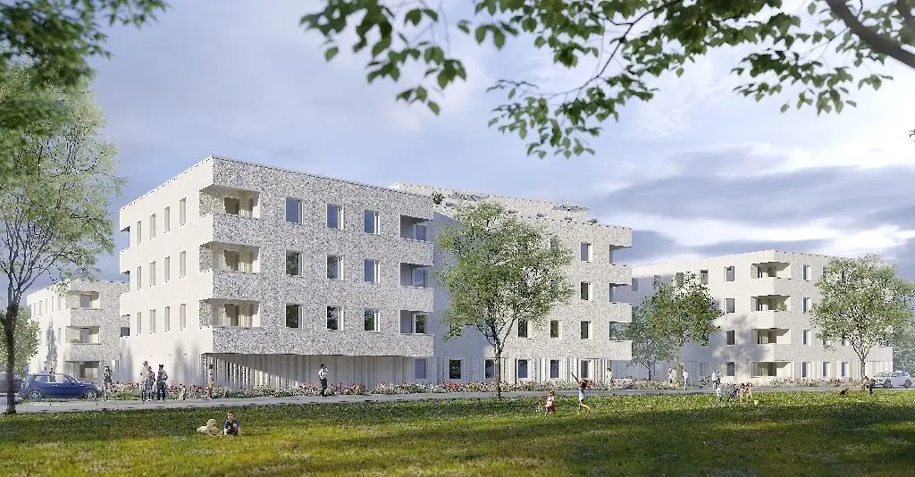 Erweiterung der Weißen Stadt: Im zweiten Bauabschnitt entstehen vier Gebäude, einige mit fünftem Staffelgeschoss.