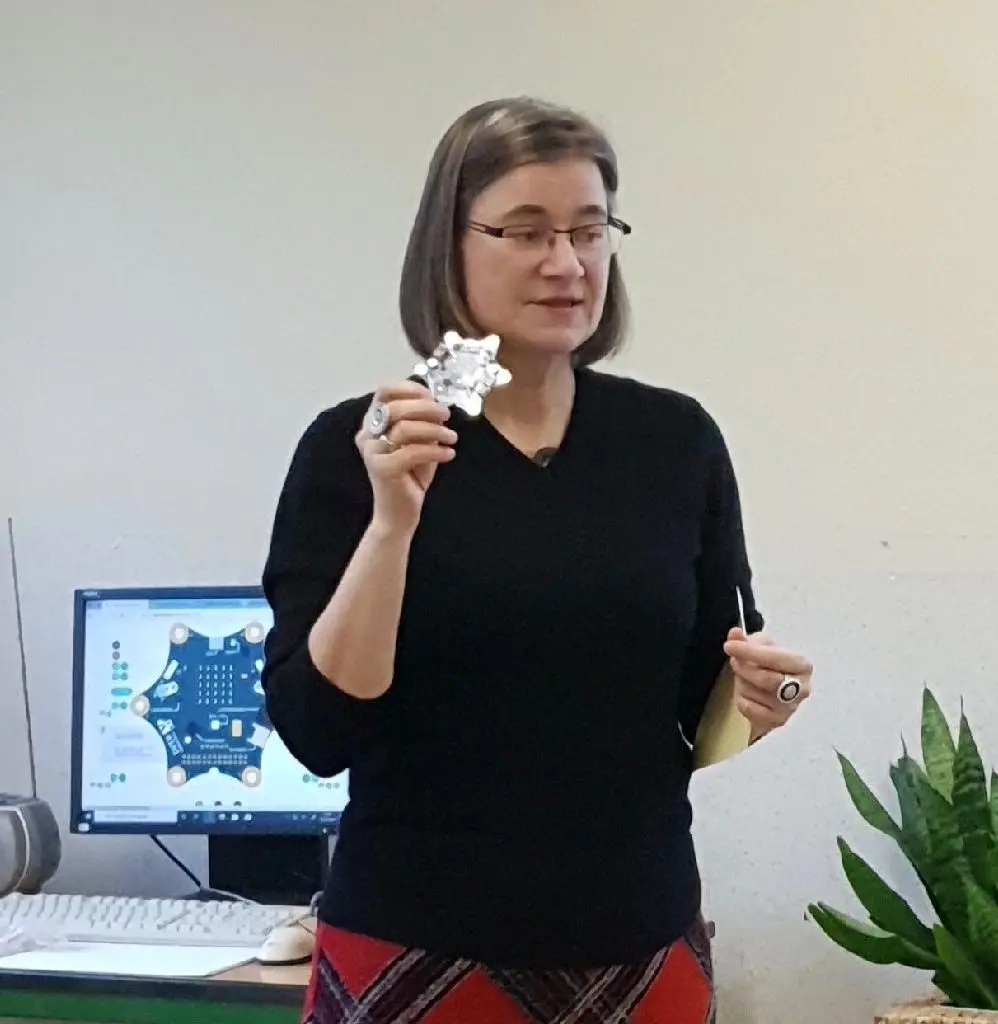 Anke Domscheid-Berg übernahm gleich die erste Unterrichtsstunde.