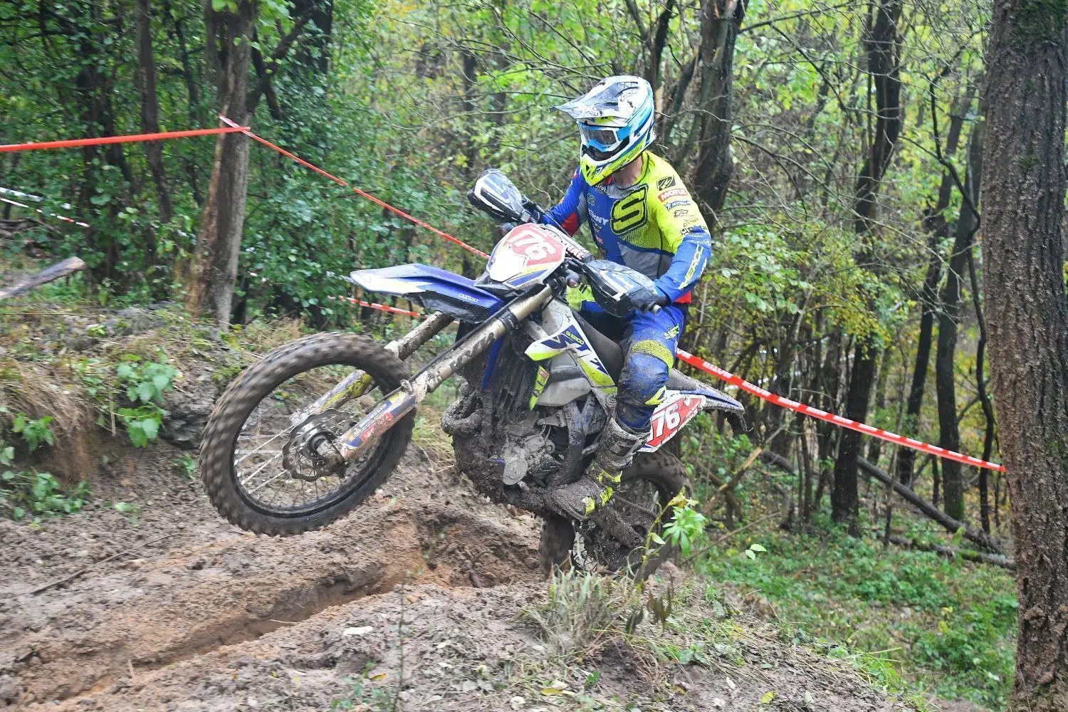 Hamish Macdonald aus Neuseeland, Sieger beim Novemberpokal der Endurofahrer in Rüdersdorf